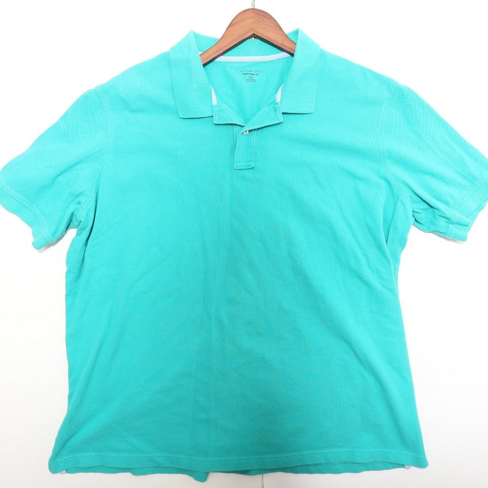 Lands End Polo Shirt Cotton XXL